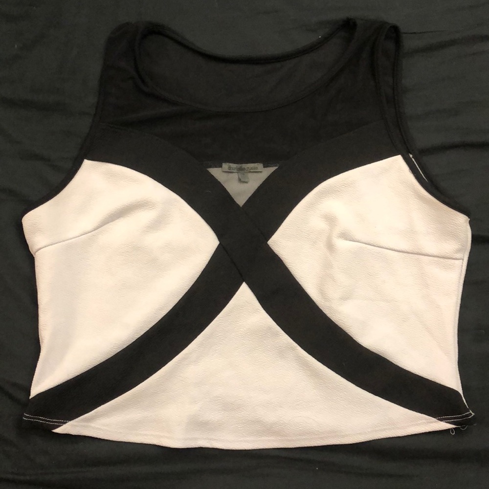 Plus Size Mesh Illusion Crop Top